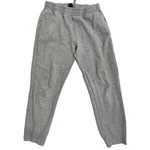 MPG Performance Jogger Pants Mens Size Large L Gray Cotton Blend STAIN